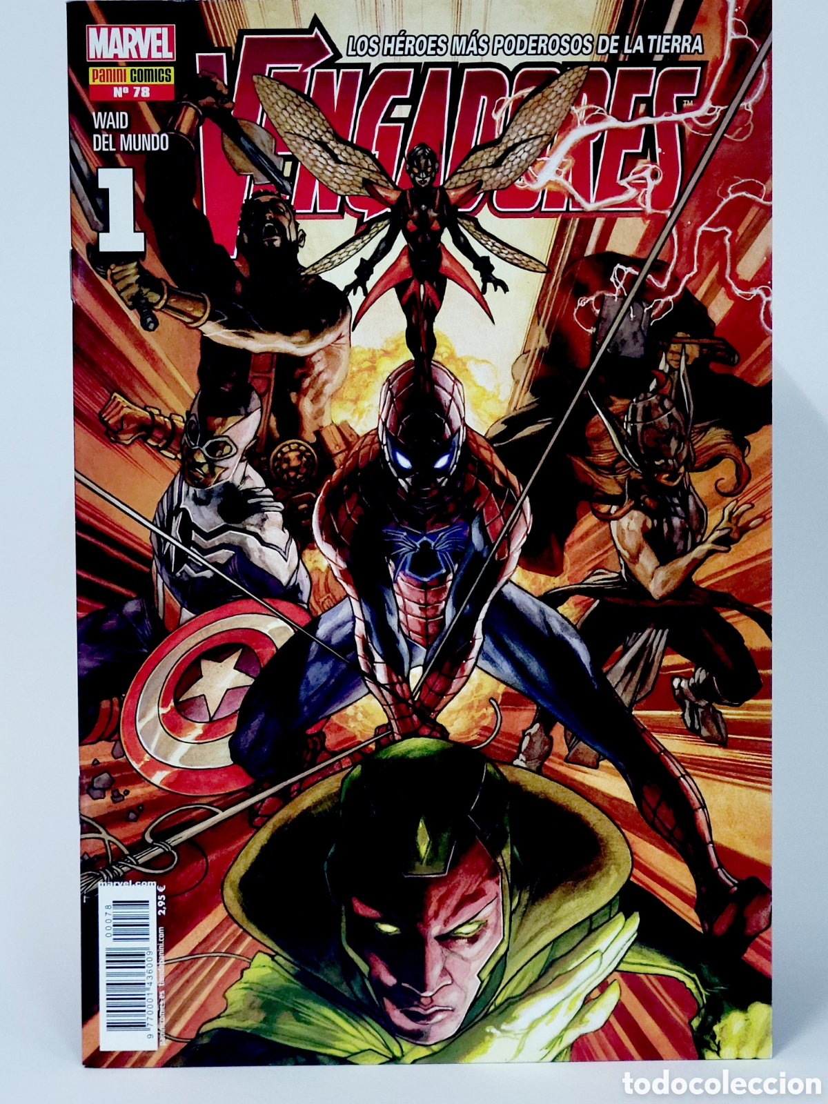 C&oacute;mics: C&Oacute;MIC LOS VENGADORES 78 PANINI MARVEL GRAPA DE KIOSCO - Foto 1