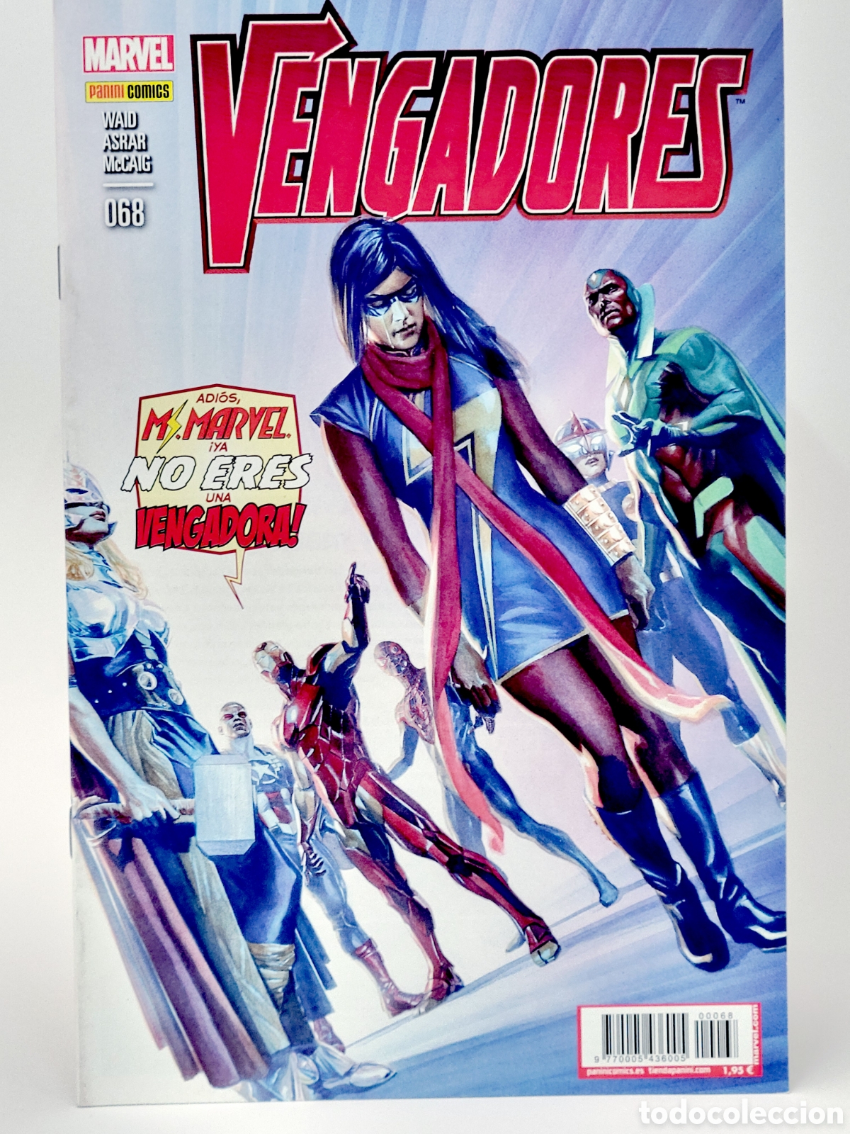C&oacute;mics: C&Oacute;MIC LOS VENGADORES 68 PANINI MARVEL GRAPA DE KIOSCO - Foto 1
