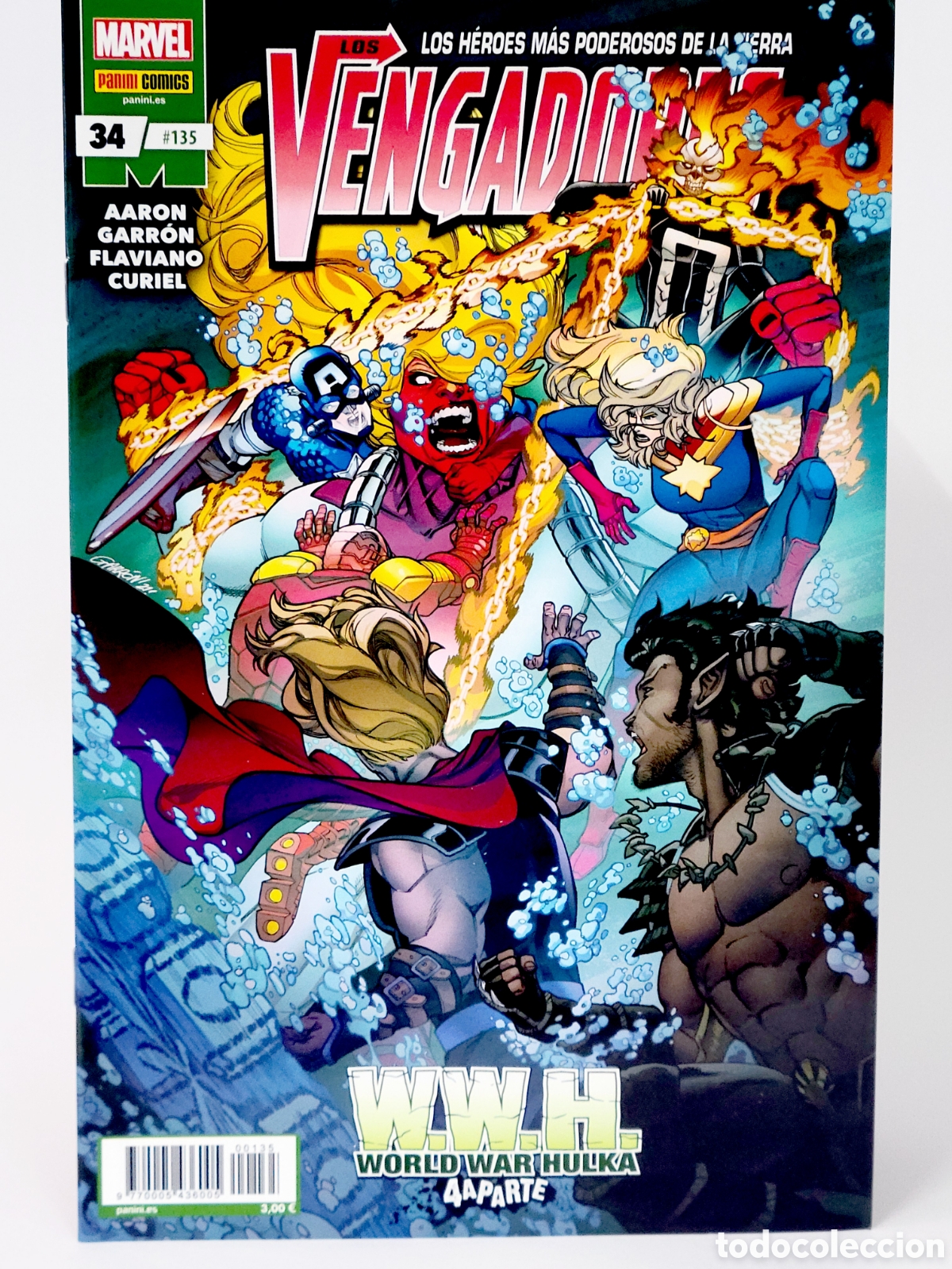 C&oacute;mics: C&Oacute;MIC LOS VENGADORES 135 PANINI MARVEL GRAPA DE KIOSCO - Foto 1