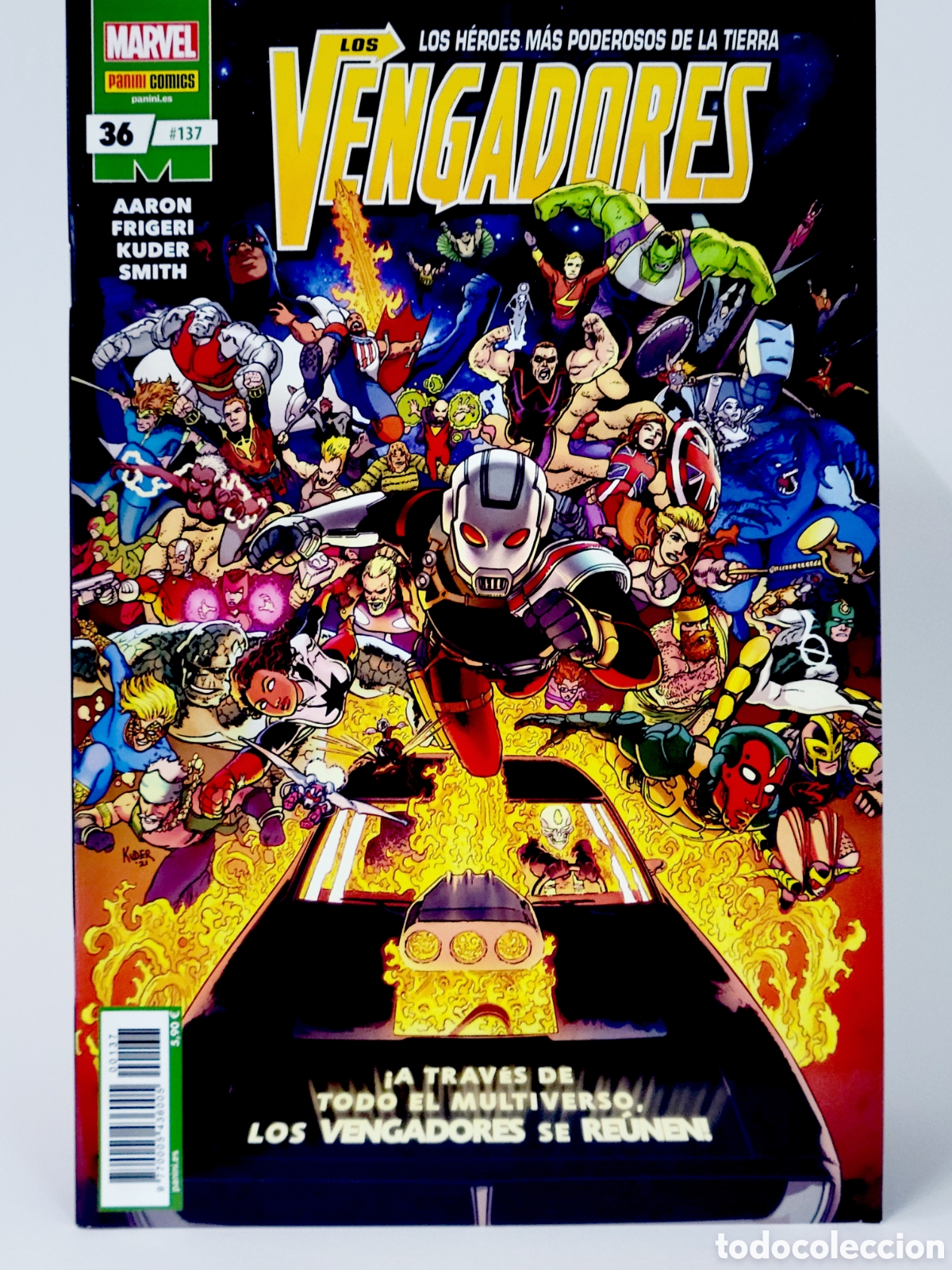 C&oacute;mics: C&Oacute;MIC LOS VENGADORES 137 PANINI MARVEL GRAPA DE KIOSCO - Foto 1