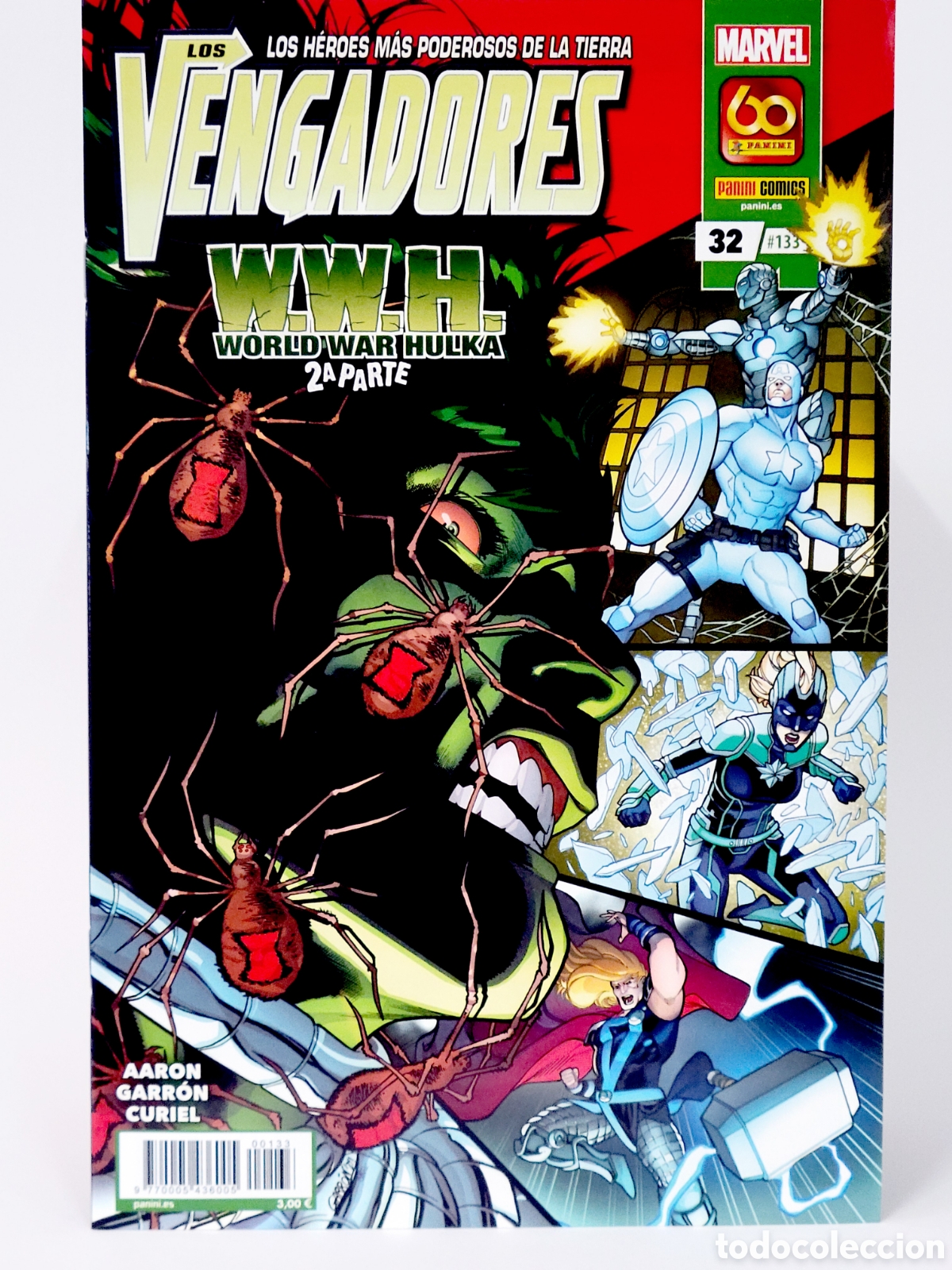 C&oacute;mics: C&Oacute;MIC LOS VENGADORES 133 PANINI MARVEL GRAPA DE KIOSCO - Foto 1