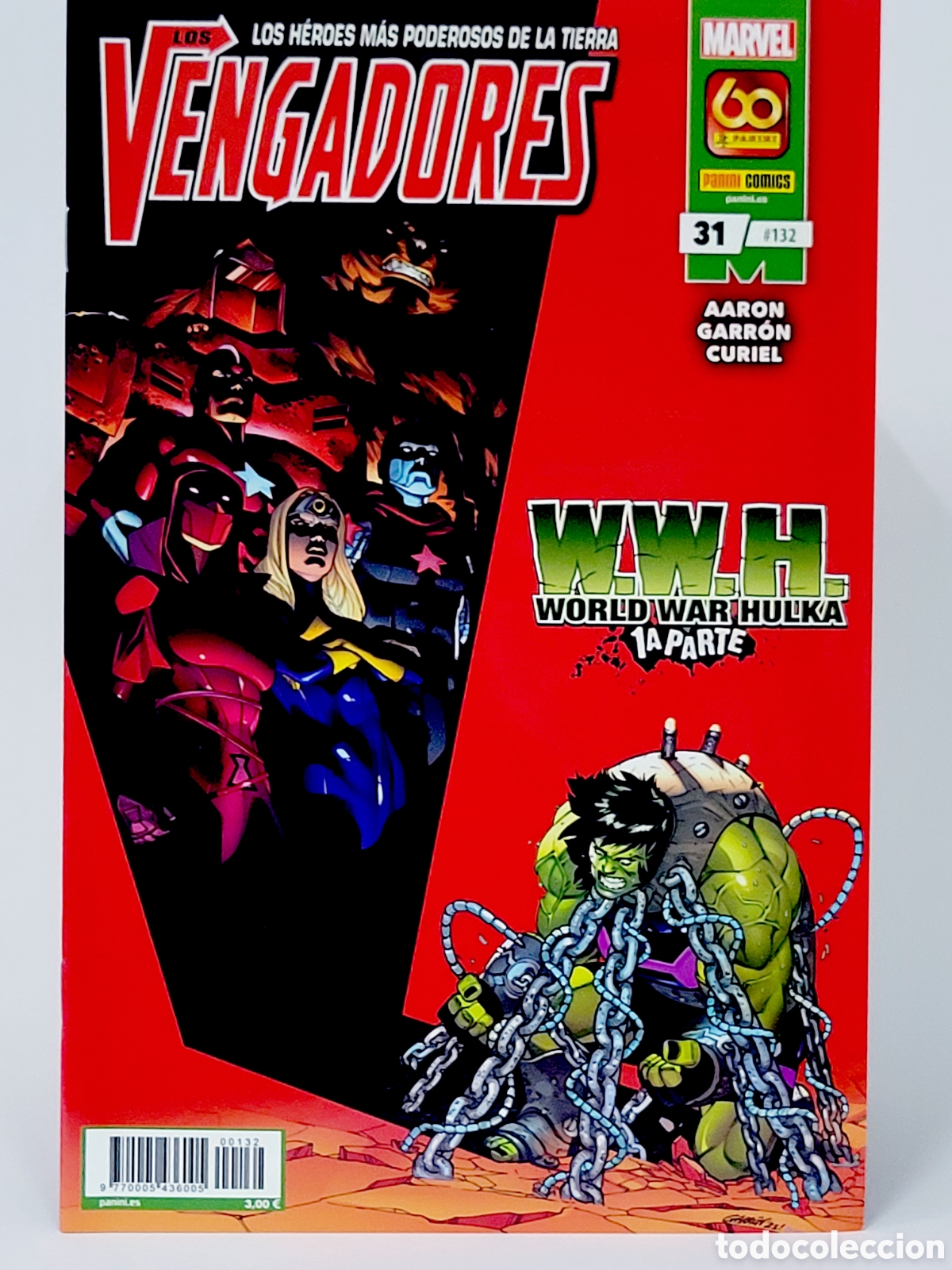 C&oacute;mics: C&Oacute;MIC LOS VENGADORES 132 PANINI MARVEL GRAPA DE KIOSCO - Foto 1