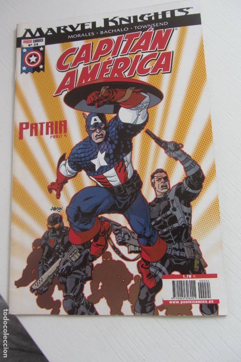 C&oacute;mics: CAPITAN AMERICA - N&ordm; 24 - MARVEL KNIGHTS MARVEL - PANINI BUEN ESTADO arx264