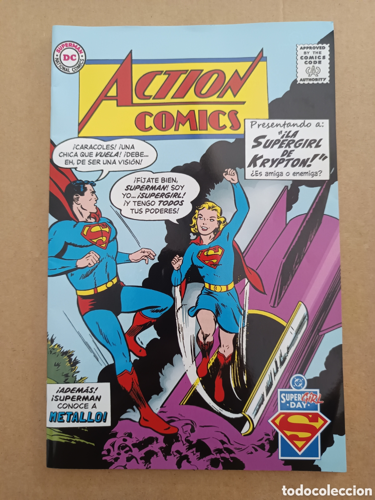 C&oacute;mics: {&deg;_&deg;} Superman Day 2026 (Panini). Action/Adventure Comics. Promocional. Supergirl, Superboy y Krypto