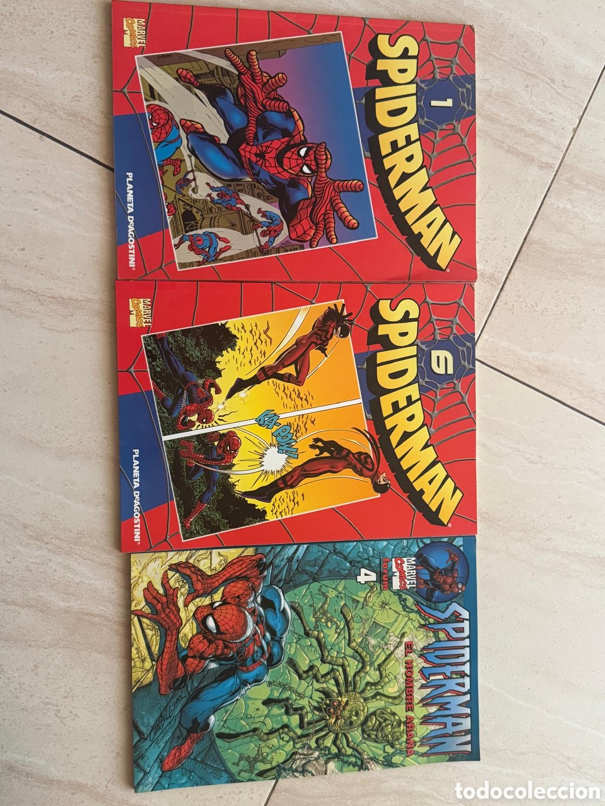 C&oacute;mics: Lote 3 c&oacute;mics Spiderman Marvel &ndash; N&ordm; 1, 4 y 6 &ndash; Planeta DeAgostini (2002)