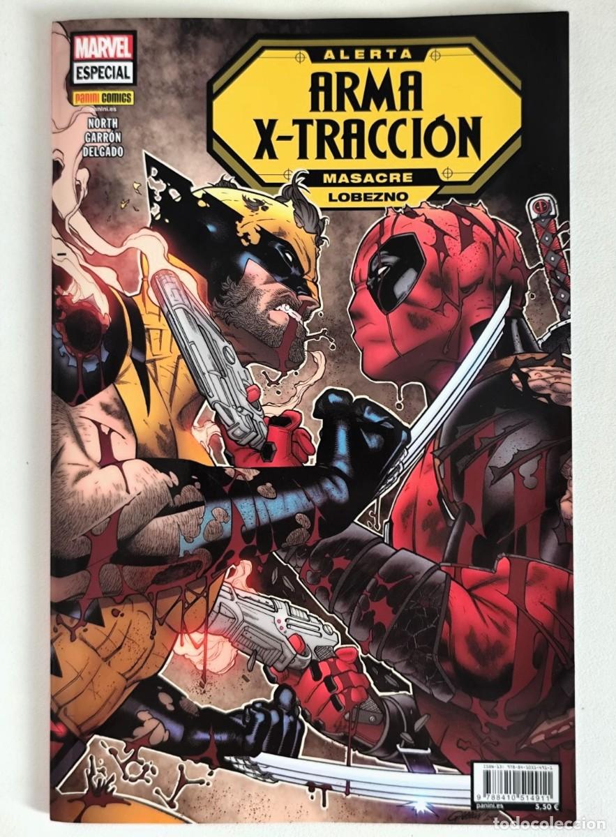 C&oacute;mics: MASACRE / LOBEZNO: ALERTA ARMA X-TRACCION (RYAN NORTH, JAVIER GARRON) ~ MARVEL/PANINI (2024)