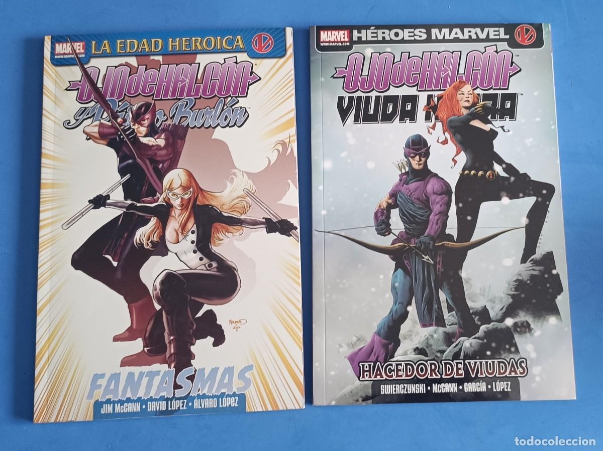 C&oacute;mics: Lote OJO DE HALC&Oacute;N con P&Aacute;JARO BURL&Oacute;N y con VIUDA NEGRA