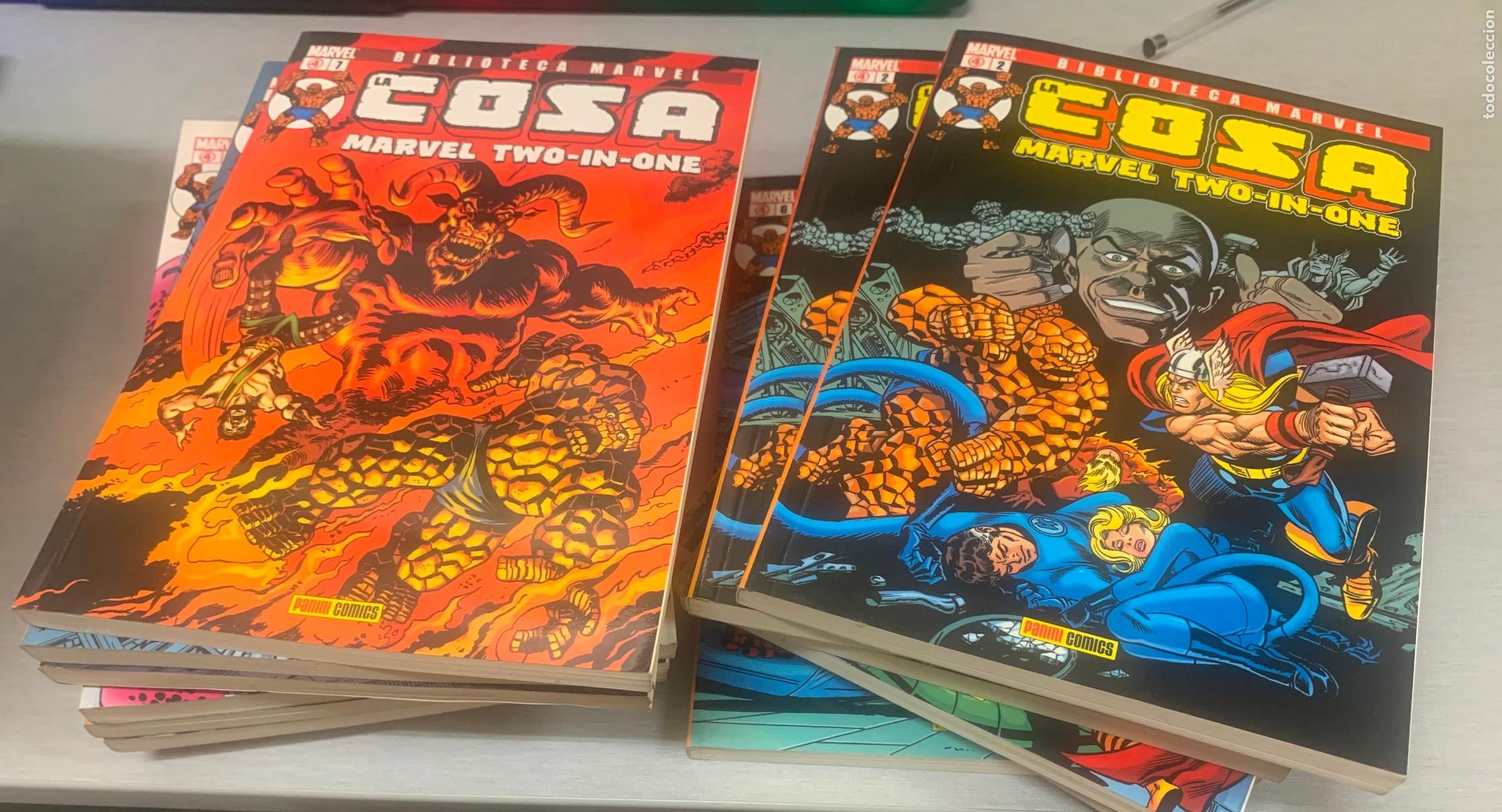 C&oacute;mics: BIBLIOTECA MARVEL LA COSA / LOTE CON 12 N&Uacute;MEROS (DE UN TOTAL DE 16) / MARVEL - PANINI