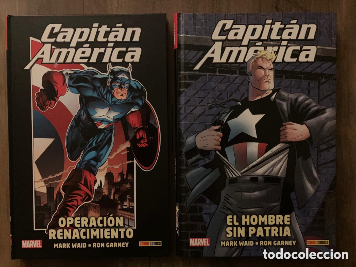 C&oacute;mics: Capit&aacute;n Am&eacute;rica / Operaci&oacute;n Renacimiento y El Hombre sin Patria / 100% Marvel HC - Panini