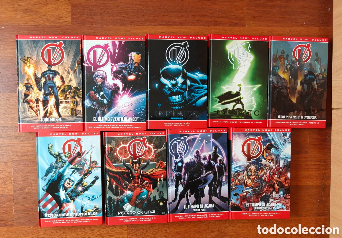 C&oacute;mics: Colecci&oacute;n completa Marvel now! Deluxe Los Vengadores de Jonathan Hickman. El Tiempo se acaba.