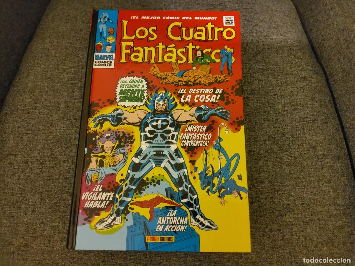 C&oacute;mics: Los Cuatro Fant&aacute;sticos. Quien detendra a mente Suprema. Tomo VI. Marvel Gold. Omnigold. Panini.