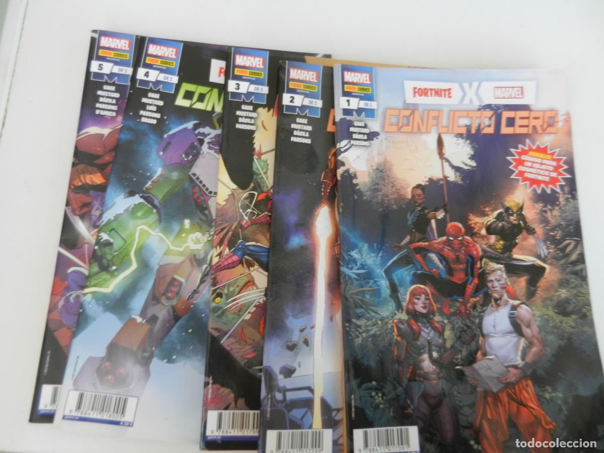 C&oacute;mics: CONFLICTO CERO - FORTNITE X - 1-2-3-4-5 7 DE 5 - MARVEL PANINI COMICS 5 COMICS