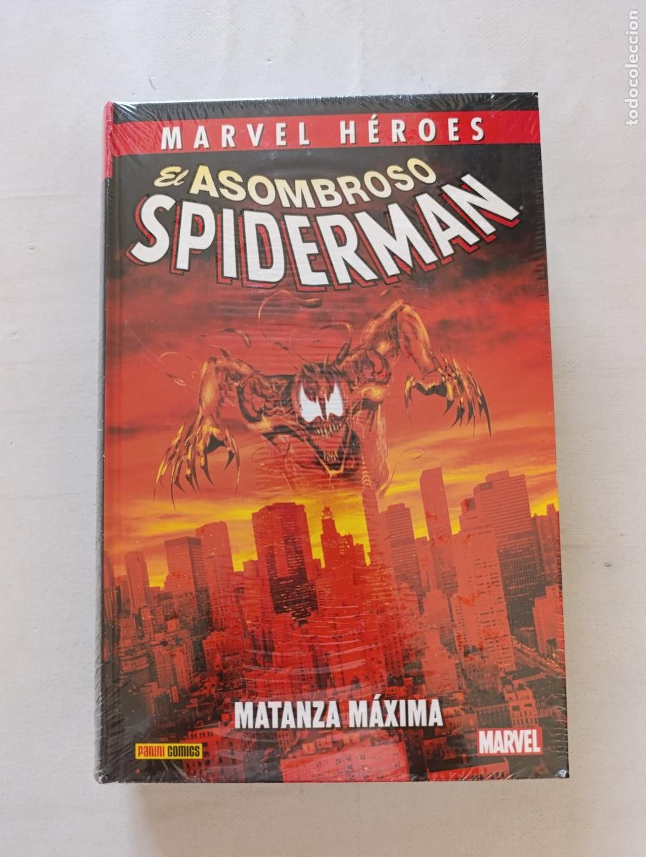 C&oacute;mics: EL ASOMBROSO SPIDERMAN - MATANZA MAXIMA - MARVEL HEROES - PANINI - TAPA DURA - NUEVO (317)
