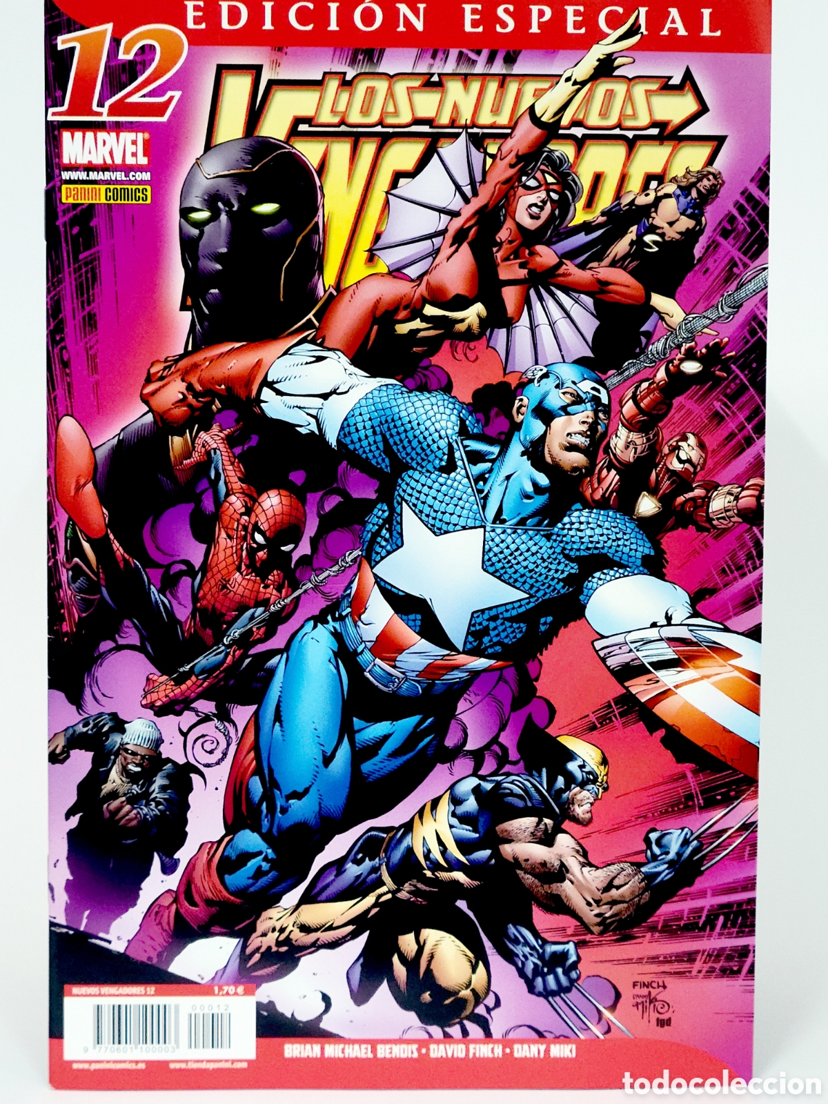 C&oacute;mics: C&Oacute;MIC LOS NUEVOS VENGADORES 12 VOL.1 EDICION ESPECIAL PANINI MARVEL VOLUMEN GRAPA DE KIOSCO