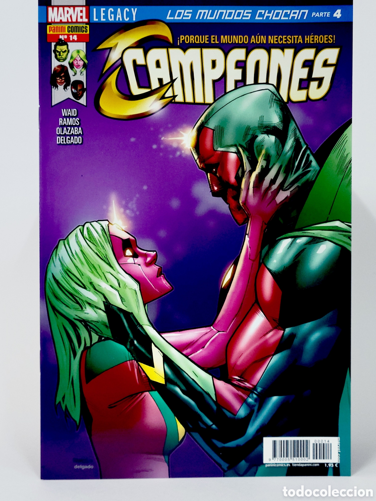 C&oacute;mics: C&Oacute;MIC CAMPEONES 14 LEGACY LOS MUNDOS CHOCAN PANINI MARVEL GRAPA DE KIOSCO