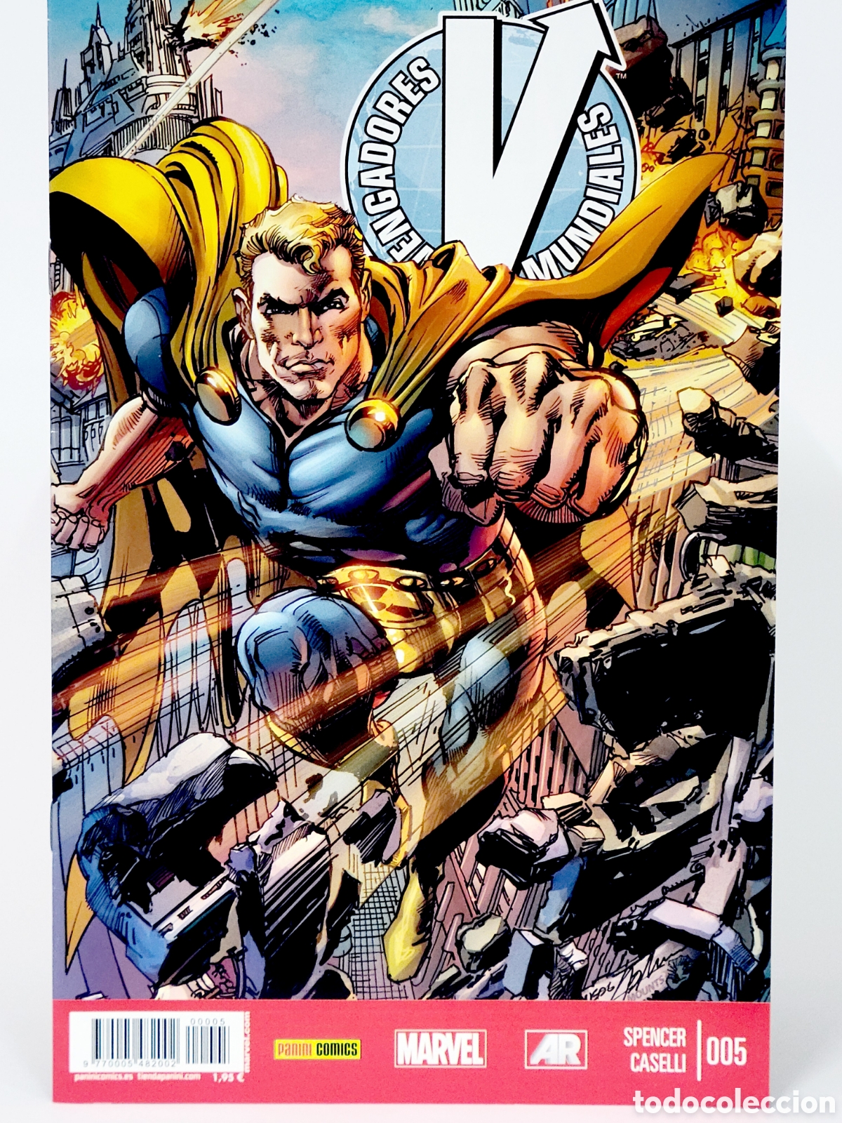 C&oacute;mics: C&Oacute;MIC VENGADORES MUNDIALES 5 PANINI MARVEL GRAPA DE KIOSCO