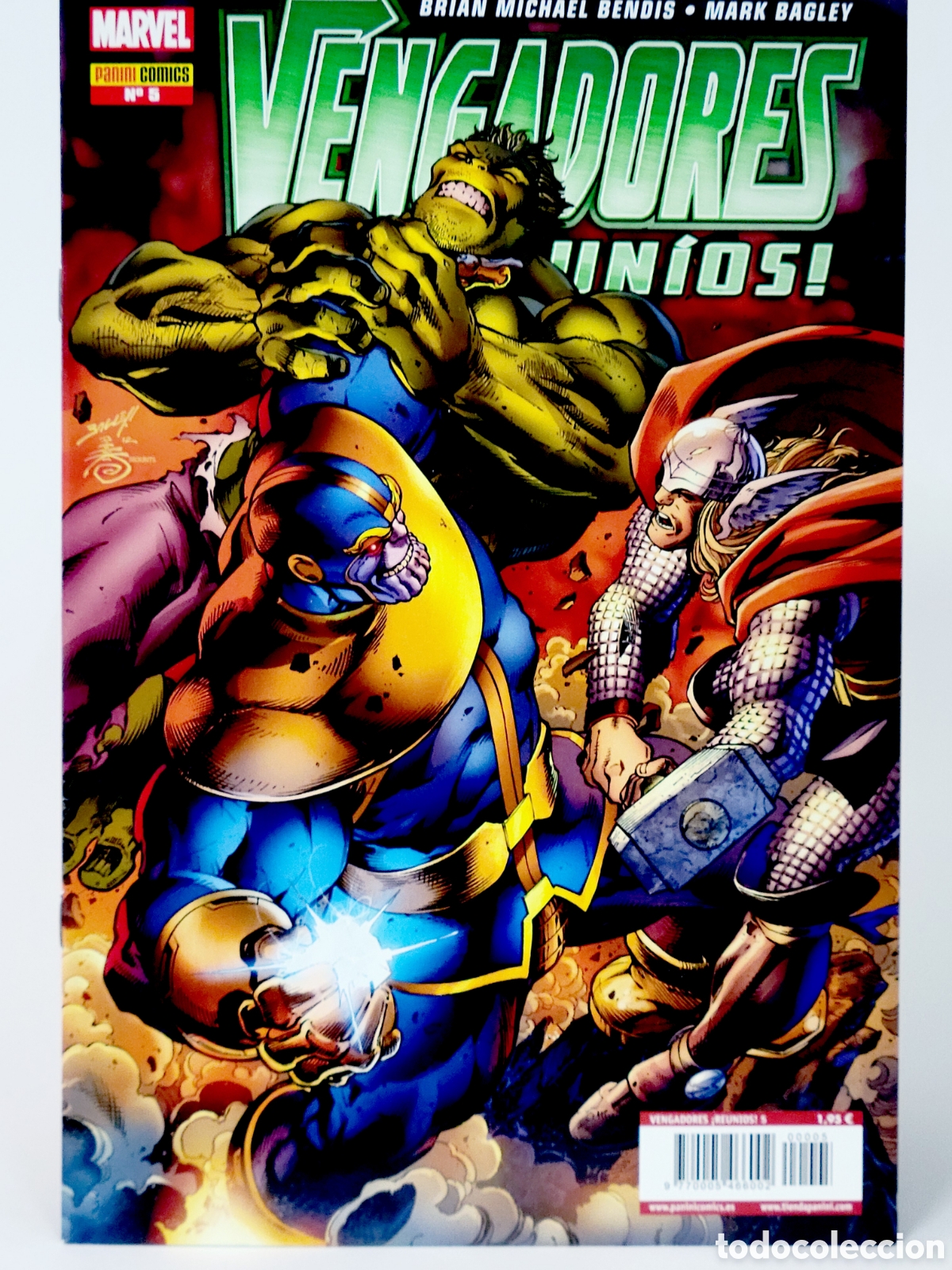 C&oacute;mics: C&Oacute;MIC VENGADORES REUNIOS 5 PANINI MARVEL GRAPA DE KIOSCO