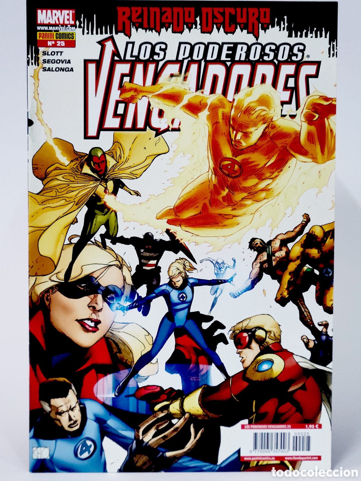 C&oacute;mics: C&Oacute;MIC LOS PODEROSOS VENGADORES 25 REINADO OSCURO PANINI MARVEL GRAPA DE KIOSCO