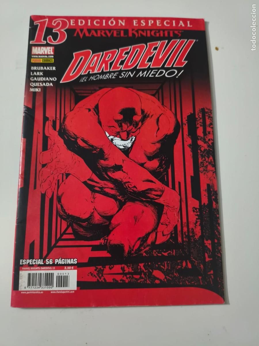 C&oacute;mics: Marvel Knights Daredevil vol 2 n&ordm; 13 edicion especial Brubaker Lark Gaudiano Quesada