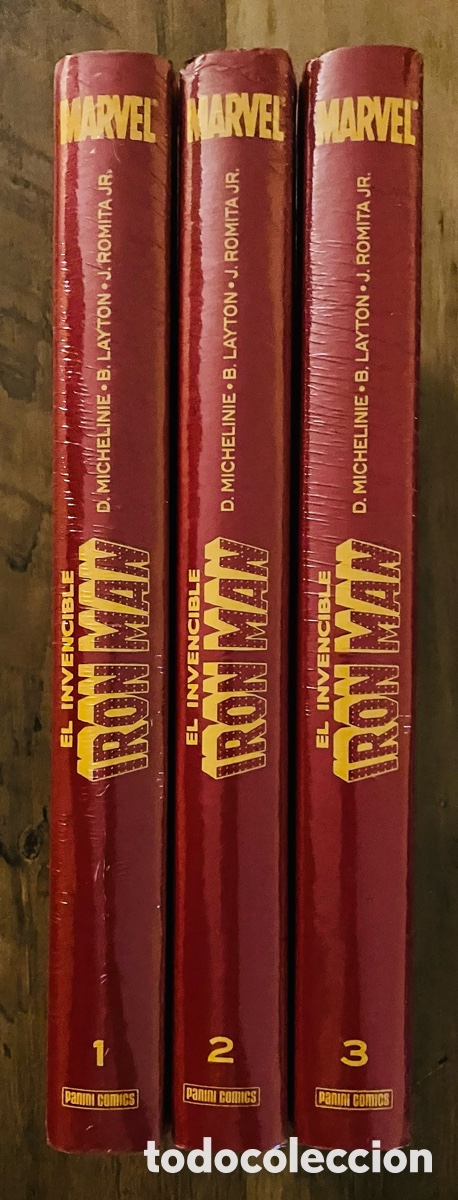 C&oacute;mics: El Invencible IRON MAN 1, 2 y 3 / Obras Maestras Marvel / Michelinie - Romita Jr. - Layton / Panini