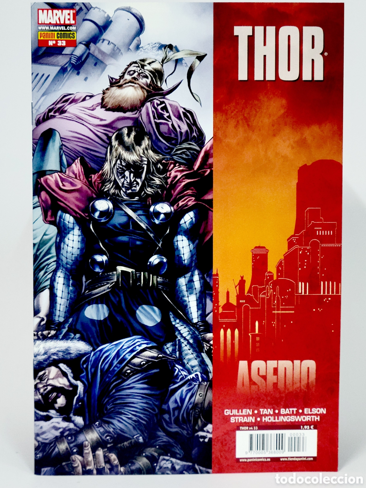 C&oacute;mics: C&Oacute;MIC THOR 33 ASEDIO PANINI MARVEL GRAPA DE KIOSCO