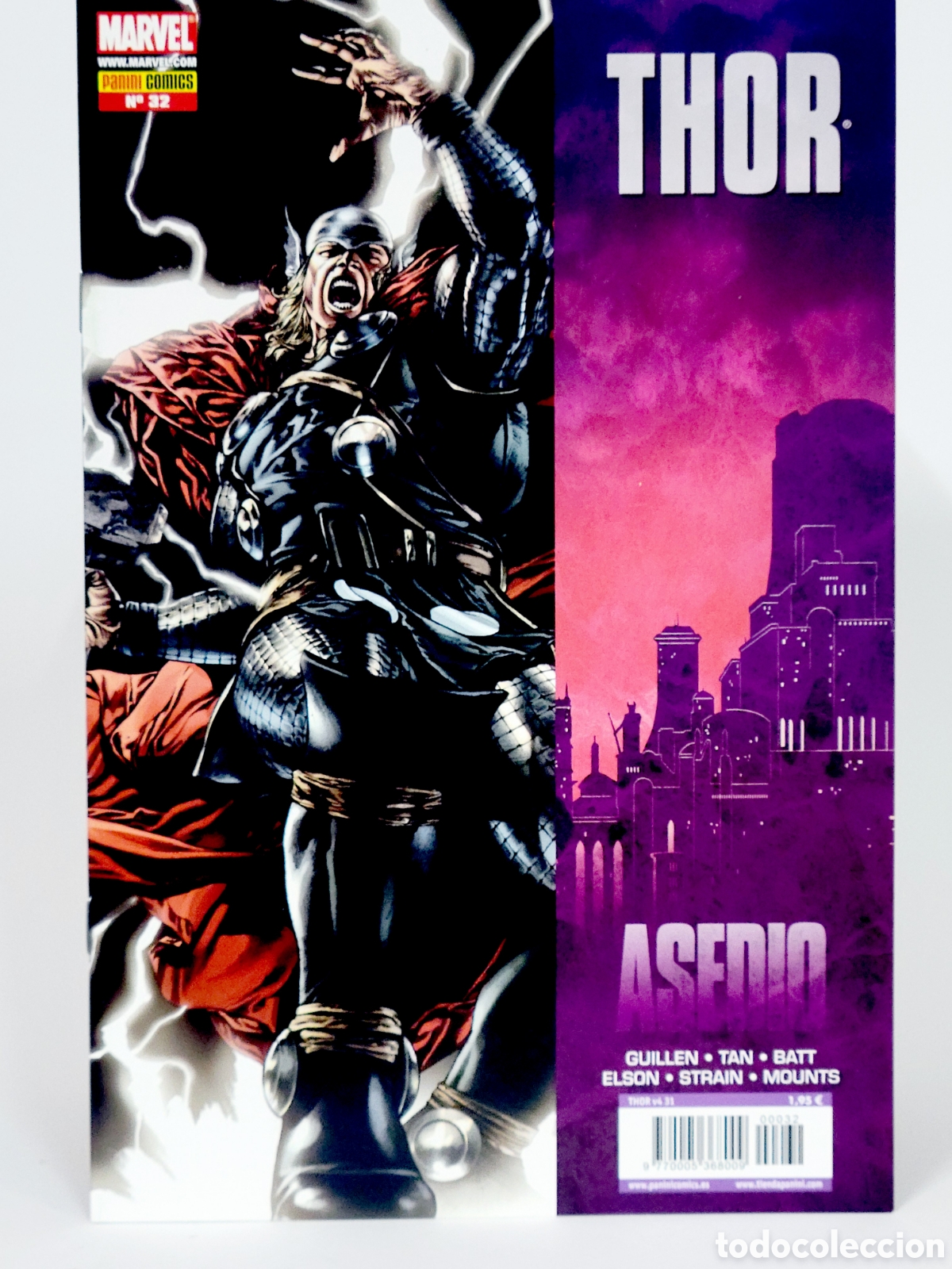 C&oacute;mics: C&Oacute;MIC THOR 32 ASEDIO PANINI MARVEL GRAPA DE KIOSCO