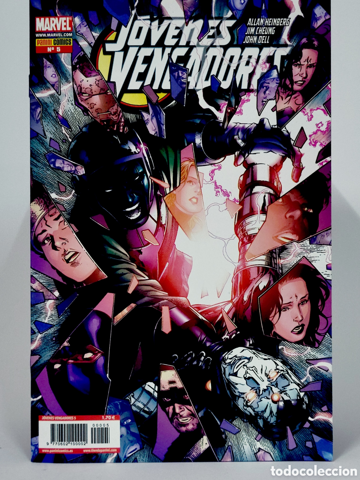 C&oacute;mics: C&Oacute;MIC JOVENES VENGADORES 5 PANINI MARVEL GRAPA DE KIOSCO