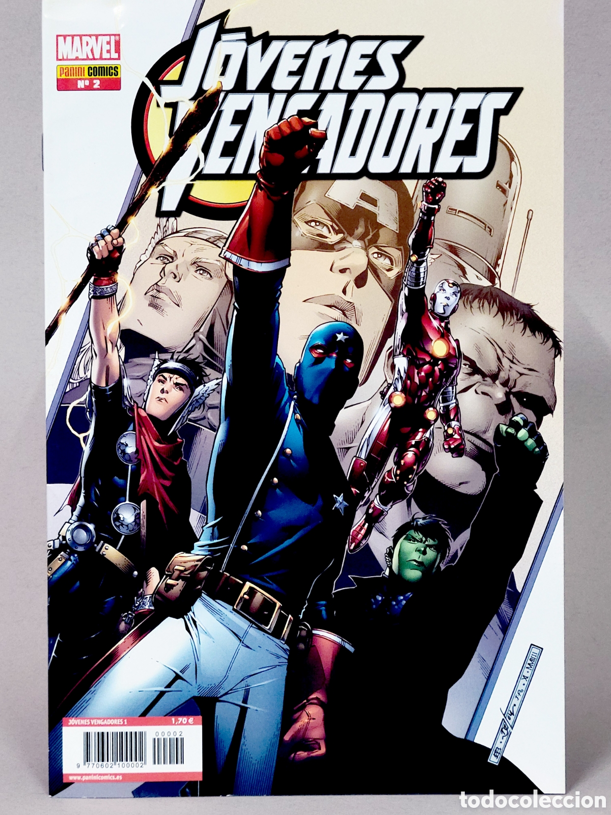 C&oacute;mics: C&Oacute;MIC J&Oacute;VENES VENGADORES 2 PANINI MARVEL GRAPA DE KIOSCO