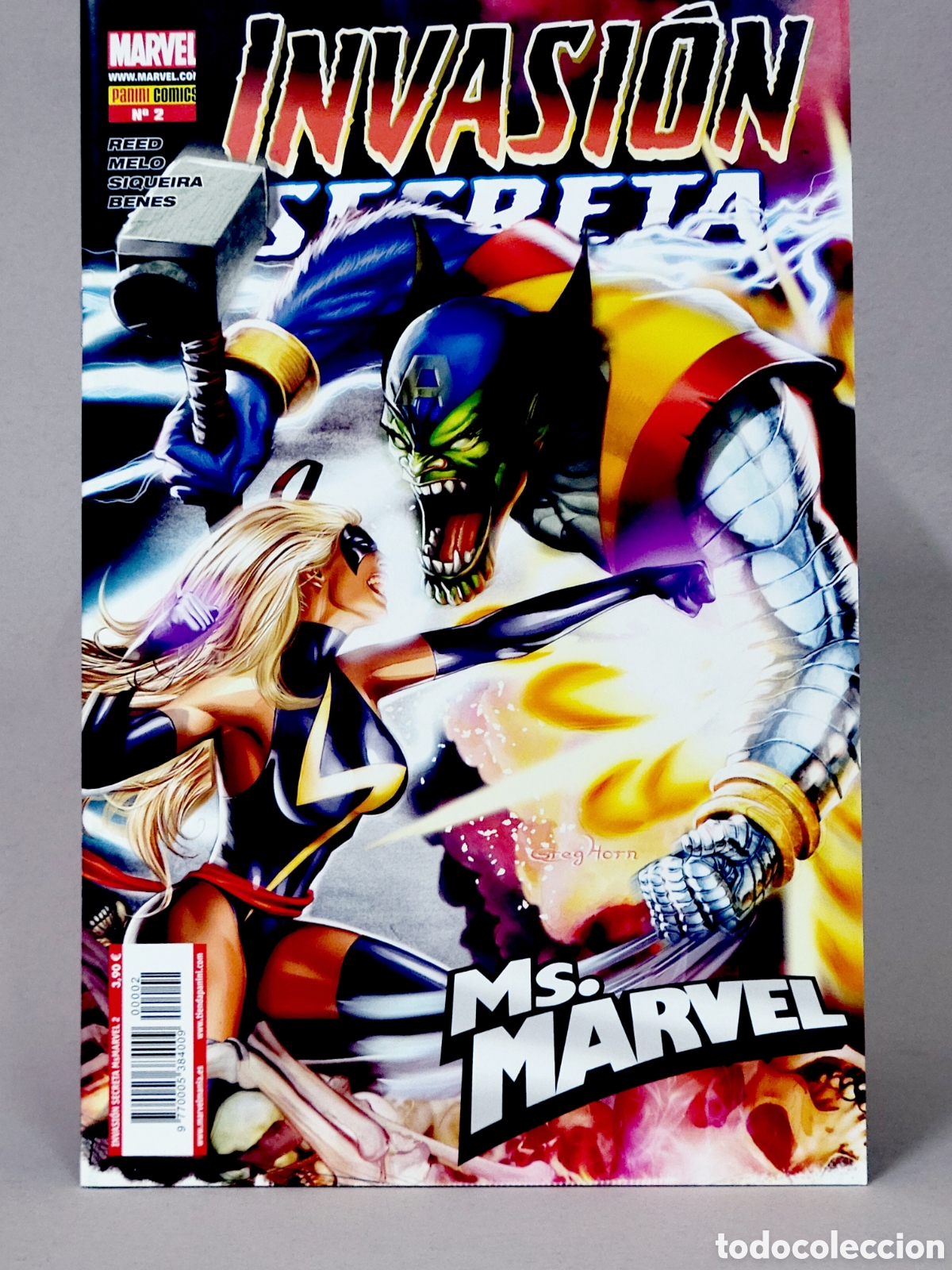 C&oacute;mics: C&Oacute;MIC INVASI&Oacute;N SECRETA MS MARVEL 2 PANINI MARVEL GRAPA DE KIOSCO