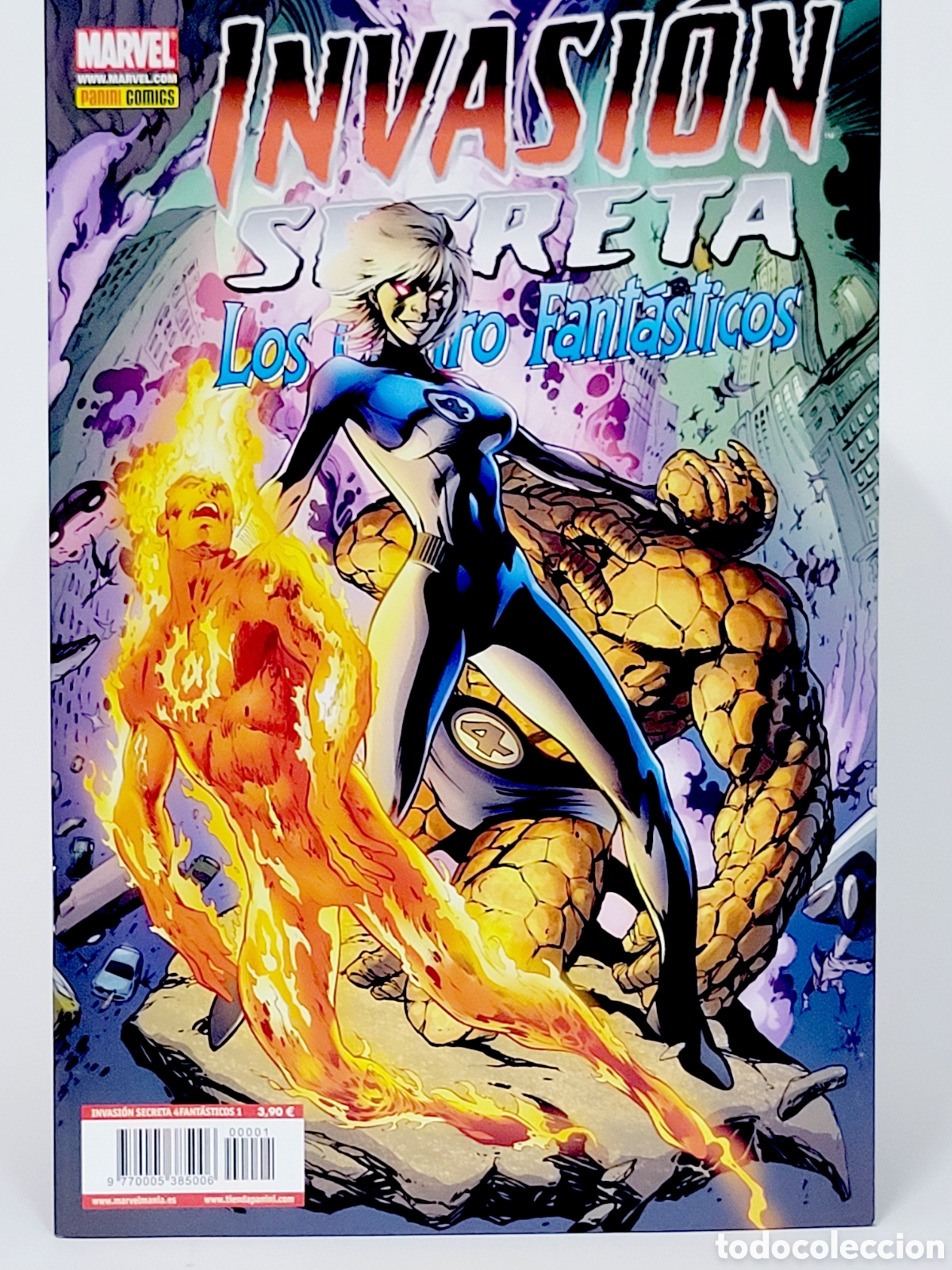 C&oacute;mics: C&Oacute;MIC INVASI&Oacute;N SECRETA LOS 4 CUATRO FANTASTICOS PANINI MARVEL GRAPA DE KIOSCO