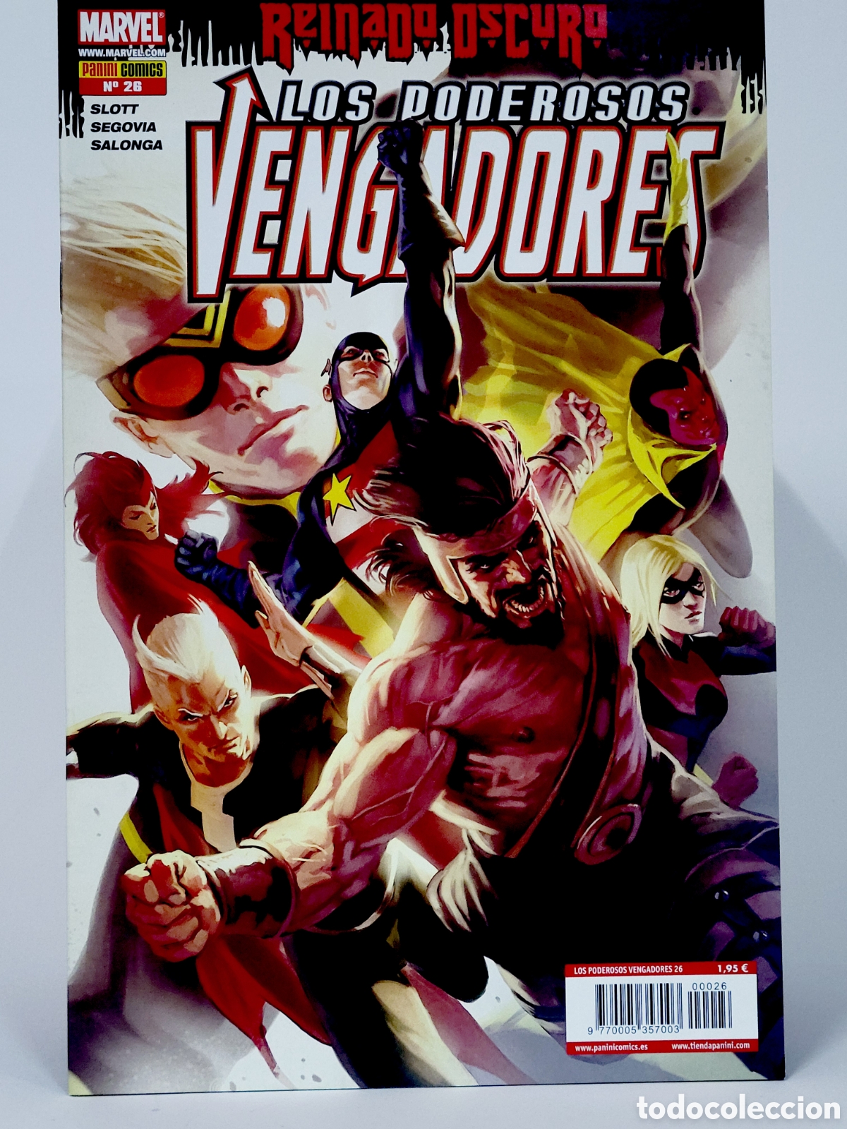 C&oacute;mics: C&Oacute;MIC LOS PODEROSOS VENGADORES 26 REINADO OSCURO PANINI MARVEL GRAPA DE KIOSCO