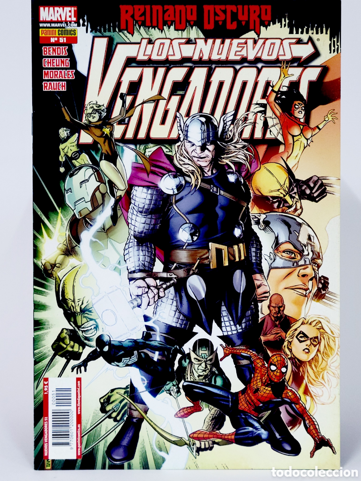 C&oacute;mics: C&Oacute;MIC LOS NUEVOS VENGADORES 51 REINADO OSCURO PANINI MARVEL GRAPA DE KIOSCO