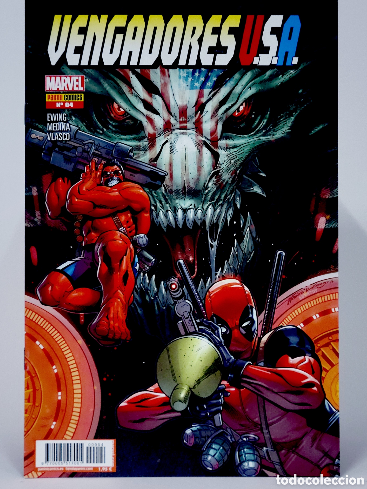 C&oacute;mics: C&Oacute;MIC VENGADORES USA 4 PANINI MARVEL GRAPA DE KIOSCO