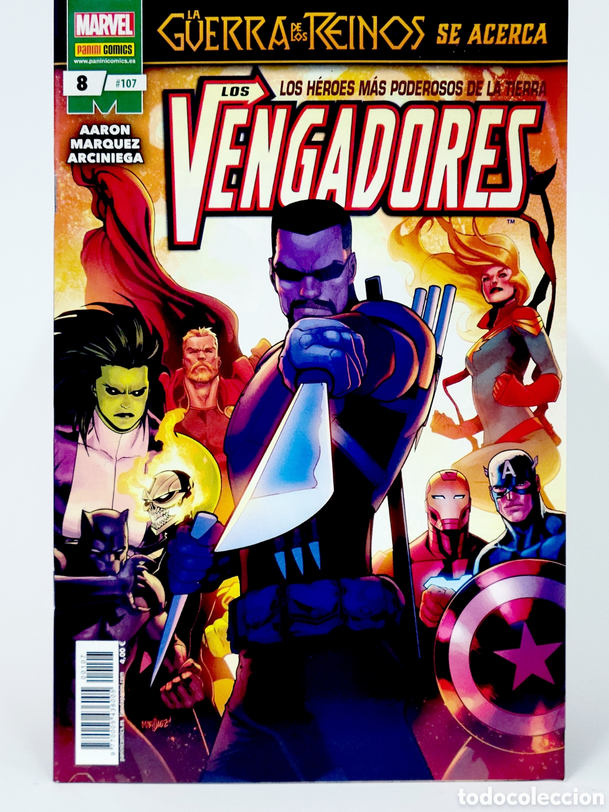 C&oacute;mics: C&Oacute;MIC LOS VENGADORES 107 LA GUERRA DE LOS REINOS PANINI MARVEL GRAPA DE KIOSCO