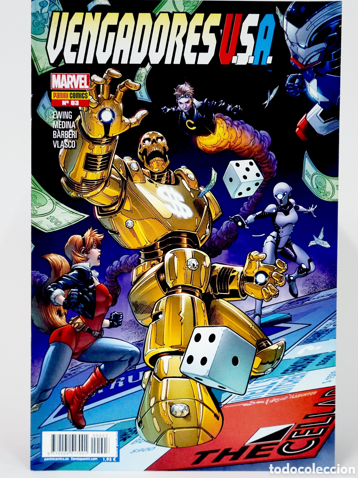 C&oacute;mics: C&Oacute;MIC VENGADORES USA 3 PANINI MARVEL GRAPA DE KIOSCO