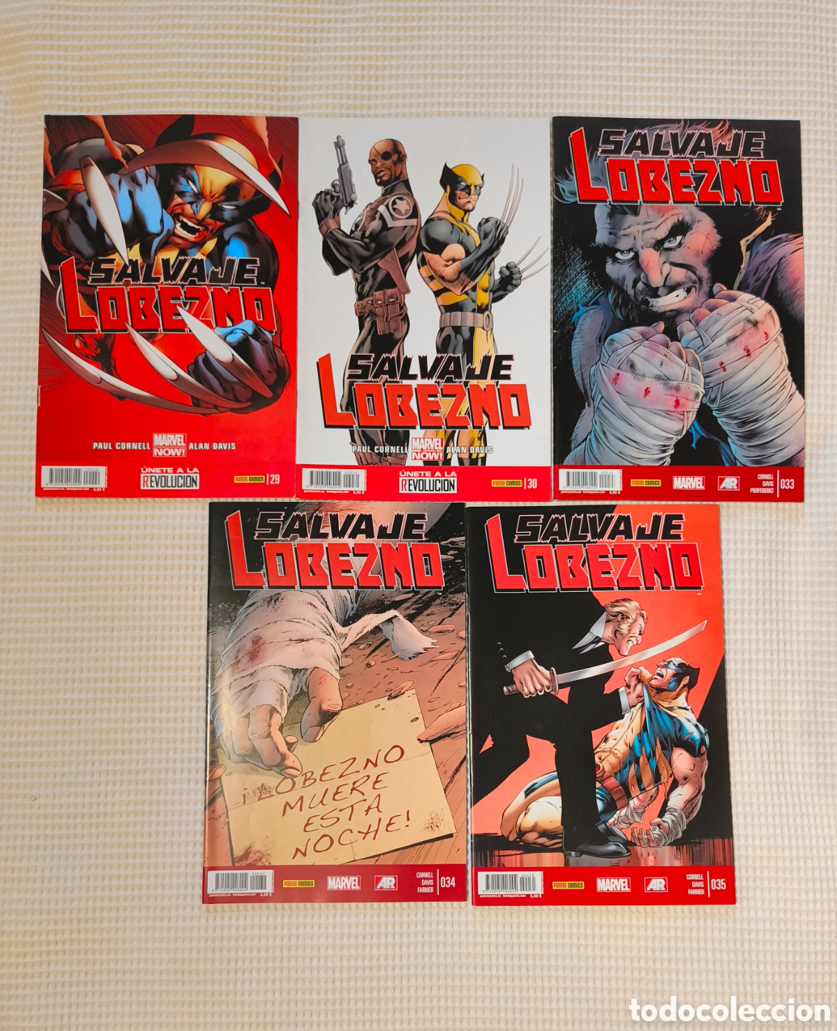 C&oacute;mics: Salvaje Lobezno 29, 30, 33, 34, 35 (historias completas)