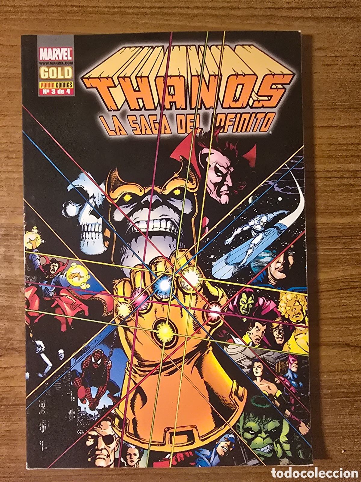 C&oacute;mics: THANOS,LA SAGA DEL INFINITO,NUMERO 3 DE 4,(MARVEL GOLD-PANINI COMICS)