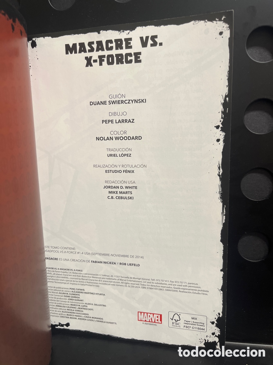 C&oacute;mics: MARVEL VS N.9 MASACRE VS X FORCE ( 2024 ) - Foto 3