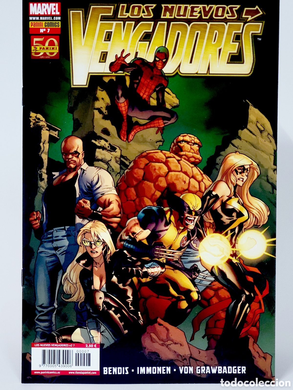 C&oacute;mics: C&Oacute;MIC LOS NUEVOS VENGADORES 7 VOL.2 PANINI MARVEL VOLUMEN GRAPA DE KIOSCO