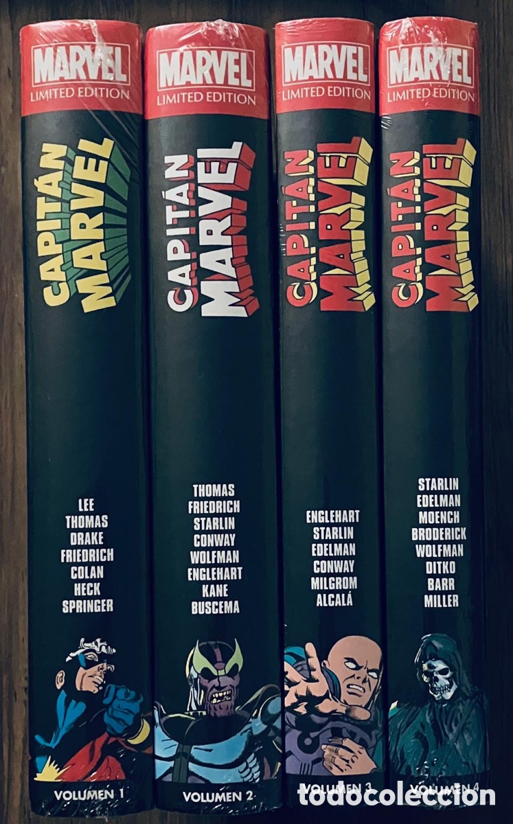 C&oacute;mics: CAPIT&Aacute;N MARVEL / Marvel Limited Edition - Completa 4 Tomos