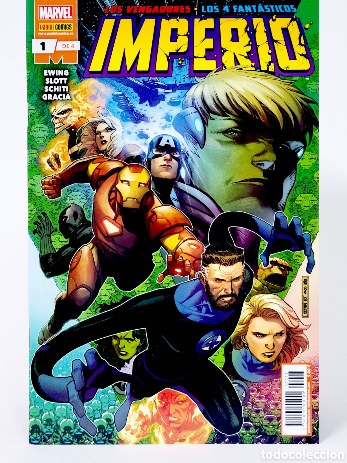 C&oacute;mics: C&Oacute;MIC IMPERIO 1 LOS VENGADORES Y LOS 4 FANT&Aacute;STICOS PANINI MARVEL GRAPA DE KIOSCO