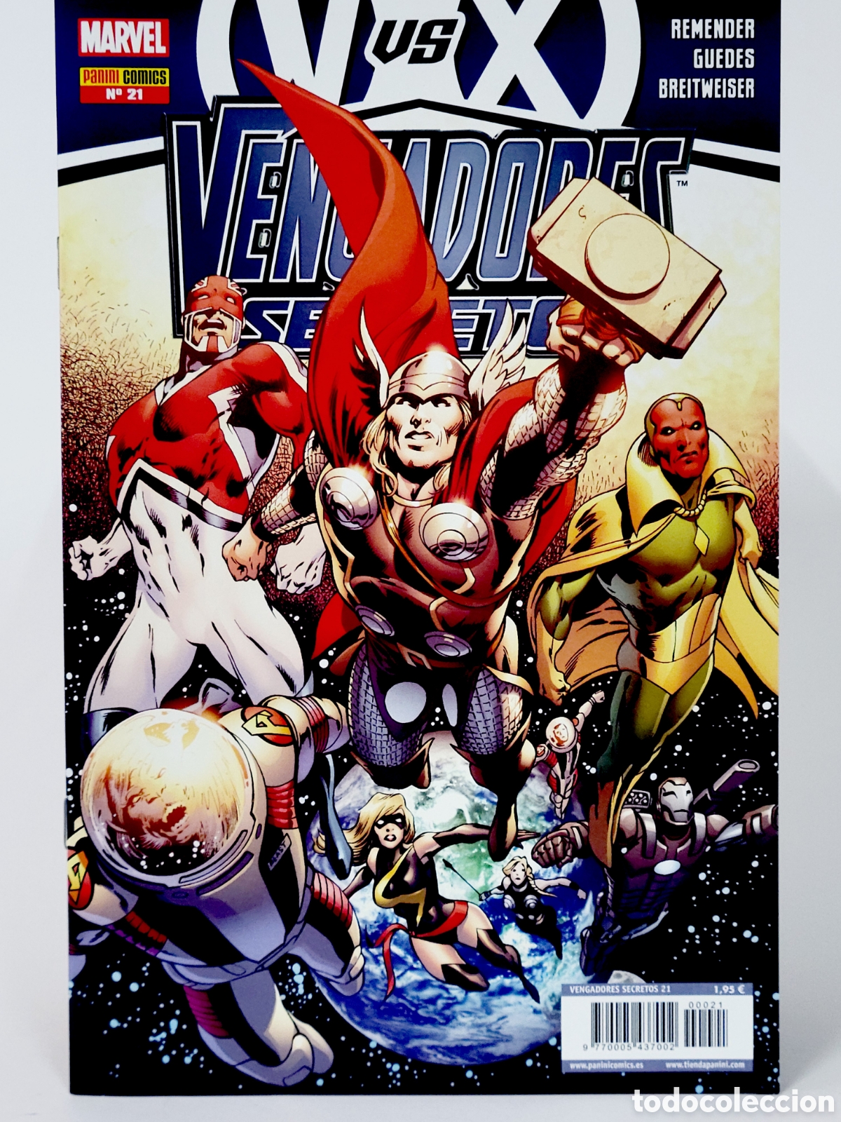 C&oacute;mics: C&Oacute;MIC VENGADORES SECRETOS 21 V VS X PANINI MARVEL GRAPA DE KIOSCO