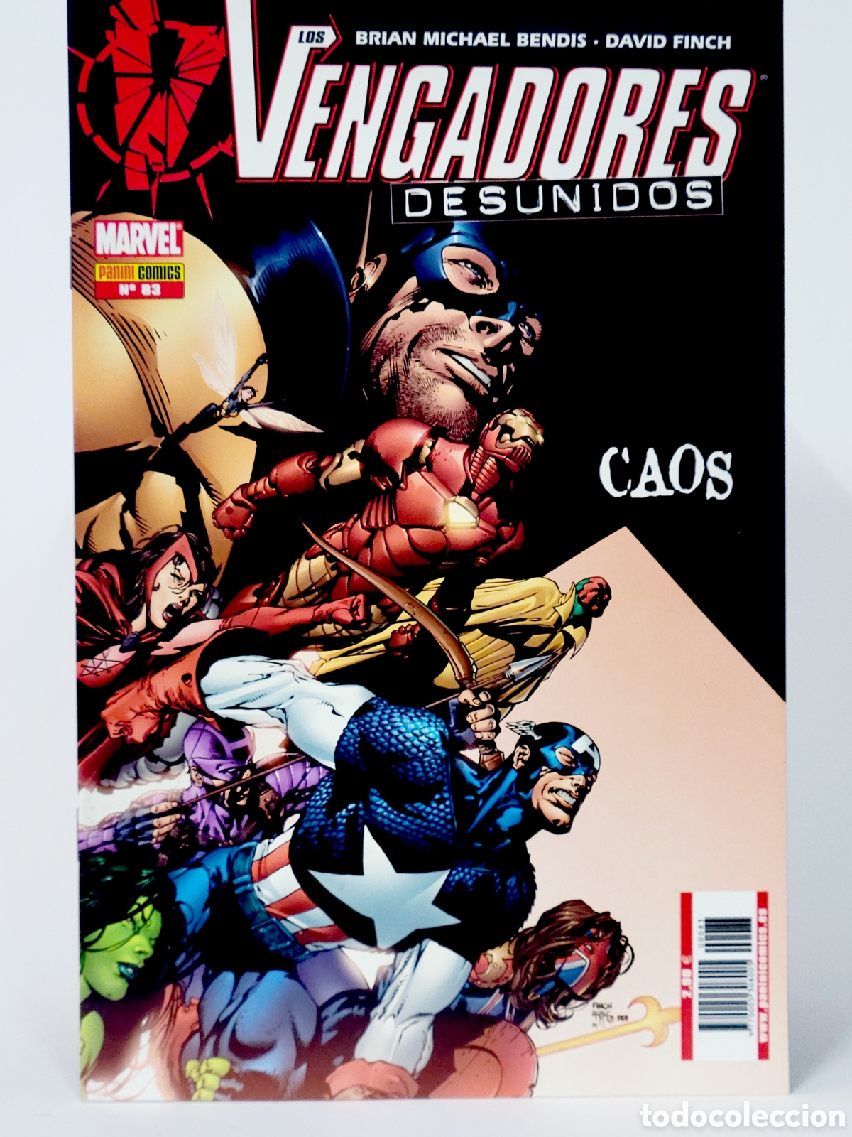 C&oacute;mics: C&Oacute;MIC LOS VENGADORES DESUNIDOS 85 CAOS PANINI MARVEL GRAPA DE KIOSCO