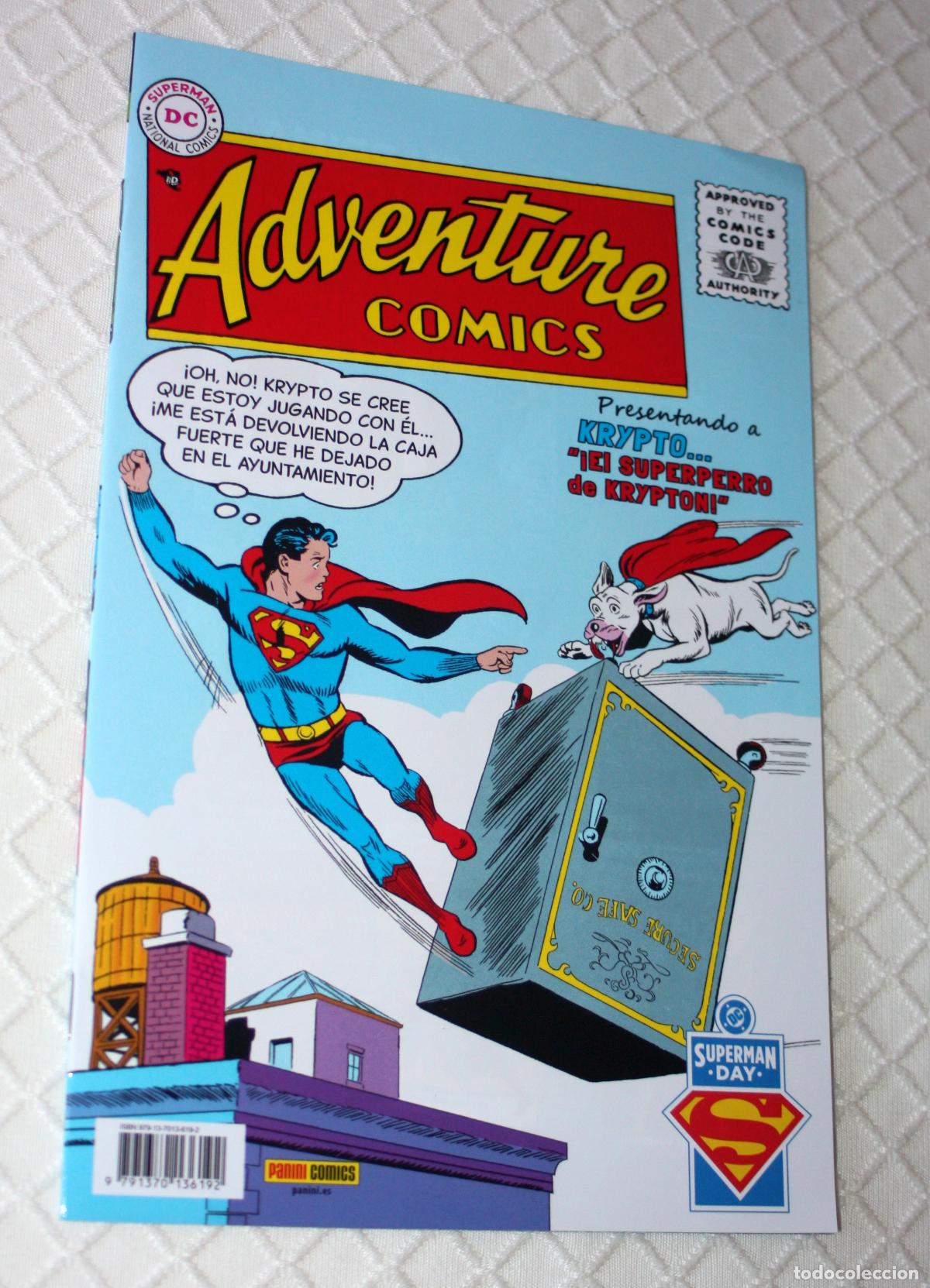 C&oacute;mics: Adventure comics / Superman day : Presentando a KRYPTO ( PANINI - MUY BUEN ESTADO )