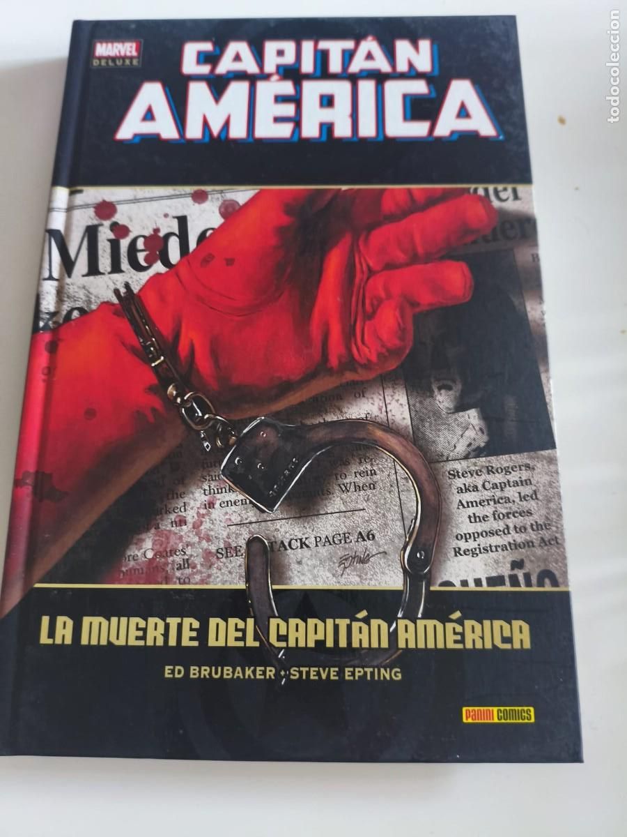 C&oacute;mics: Marvel deluxe Capit&aacute;n Am&eacute;rica - La muerte del Capit&aacute;n am&eacute;rica - Panini Brubaker & Epting