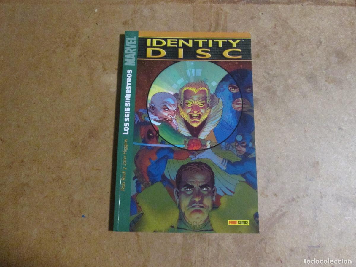 C&oacute;mics: los seis siniestros, identity disc, panini