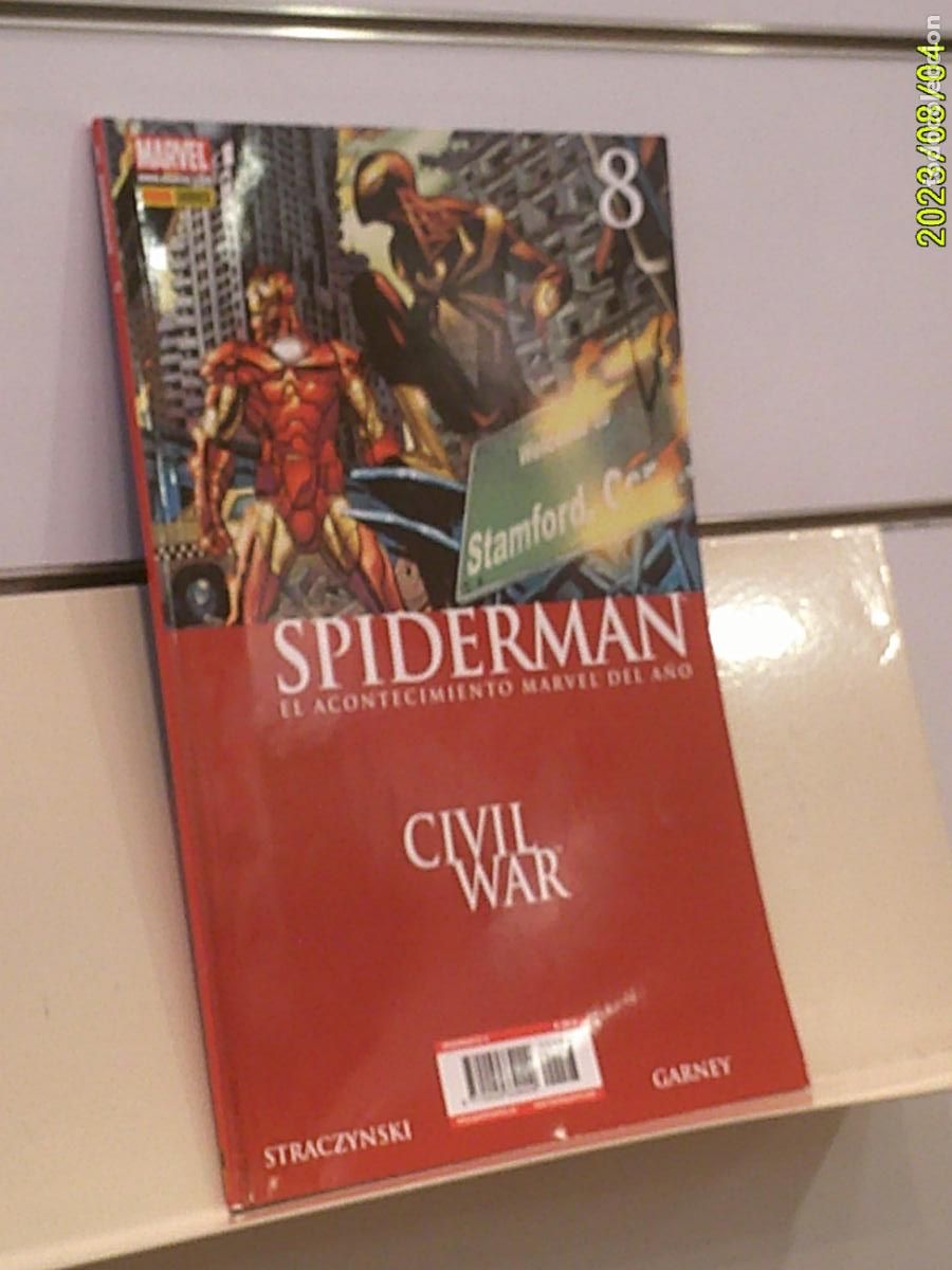 C&oacute;mics: SPIDERMAN VOL. 2 N&ordm; 8 CIVIL WAR MARVEL - PANINI