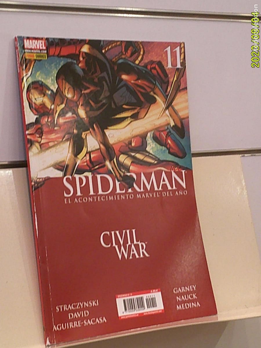 C&oacute;mics: SPIDERMAN VOL. 2 N&ordm; 11 CIVIL WAR MARVEL - PANINI