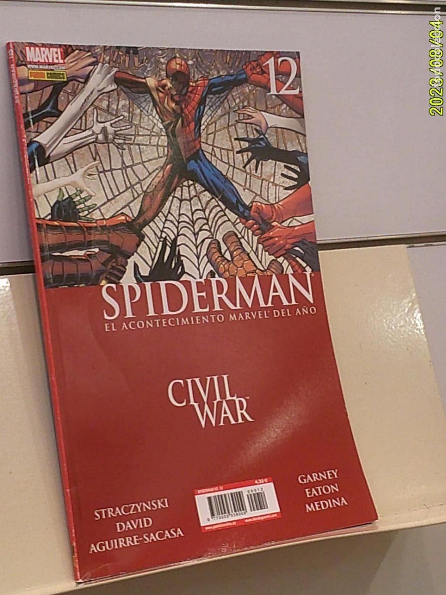 C&oacute;mics: SPIDERMAN VOL. 2 N&ordm; 12 CIVIL WAR MARVEL - PANINI