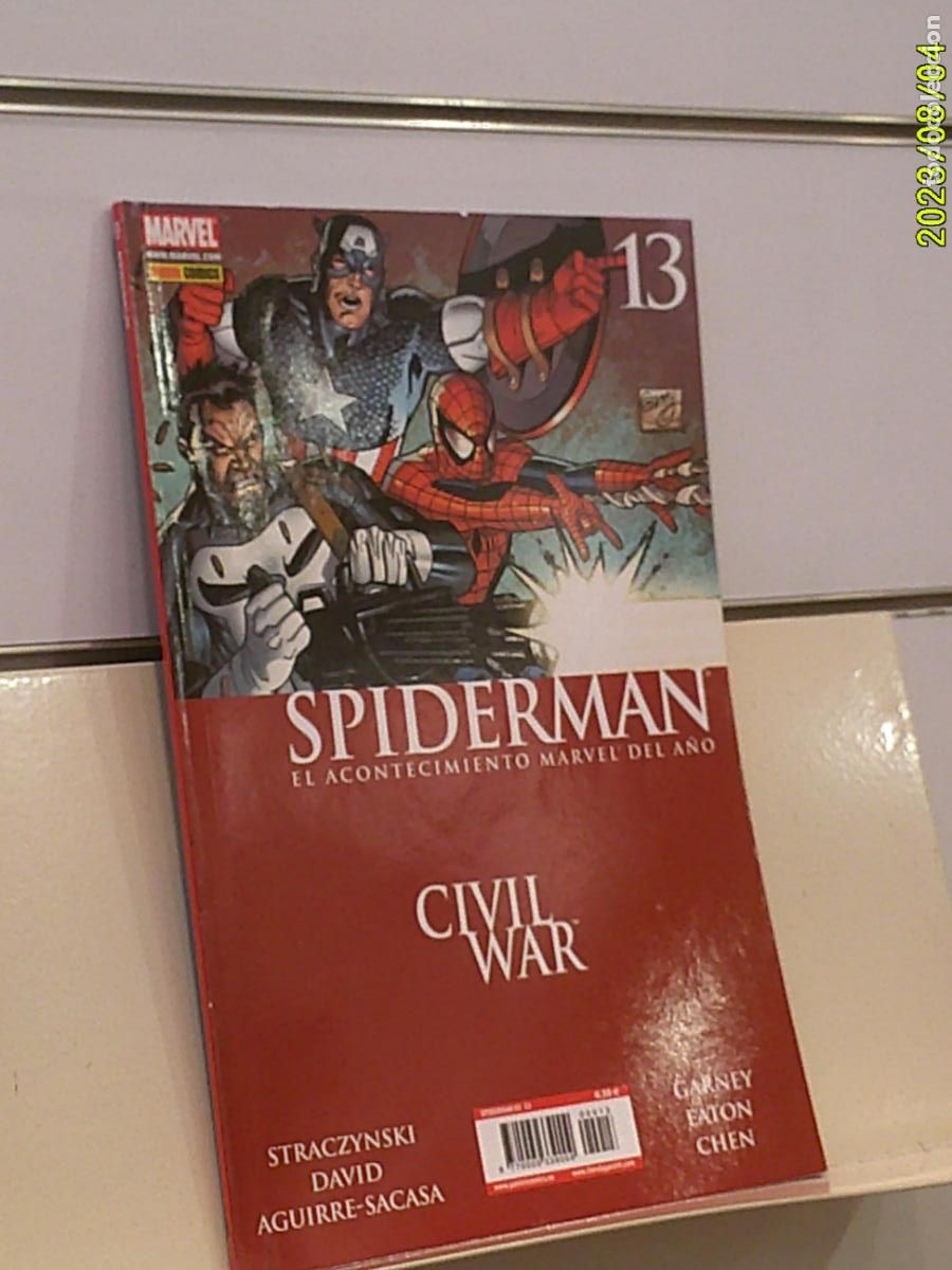C&oacute;mics: SPIDERMAN VOL. 2 N&ordm; 13 CIVIL WAR MARVEL - PANINI